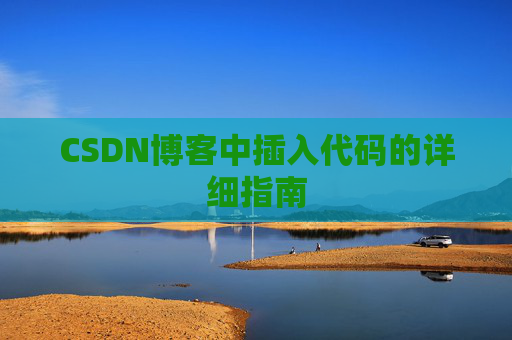 CSDN博客中插入代码的详细指南